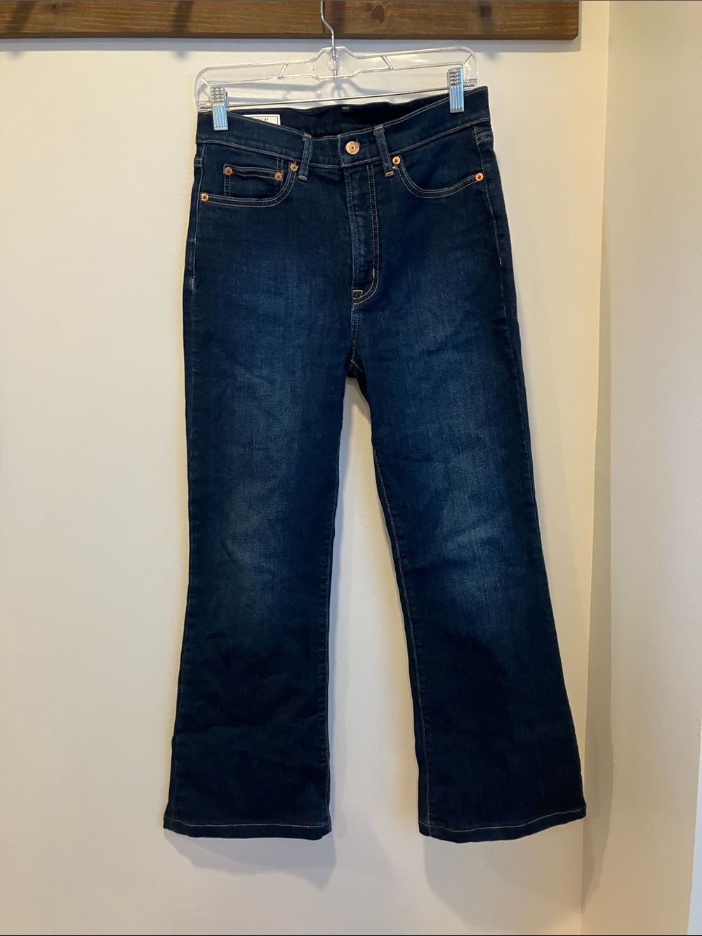 GAP Dark Indigo Wide-Leg Jeans